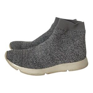 Vince Tyra Ankle Length Lightweight Sock Sneaker in Heathered Gray Sz 8.5